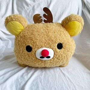 Rilakkuma - Furry Reindeer Christmas XL Jumbo Plushie Toy Edition (NWT)